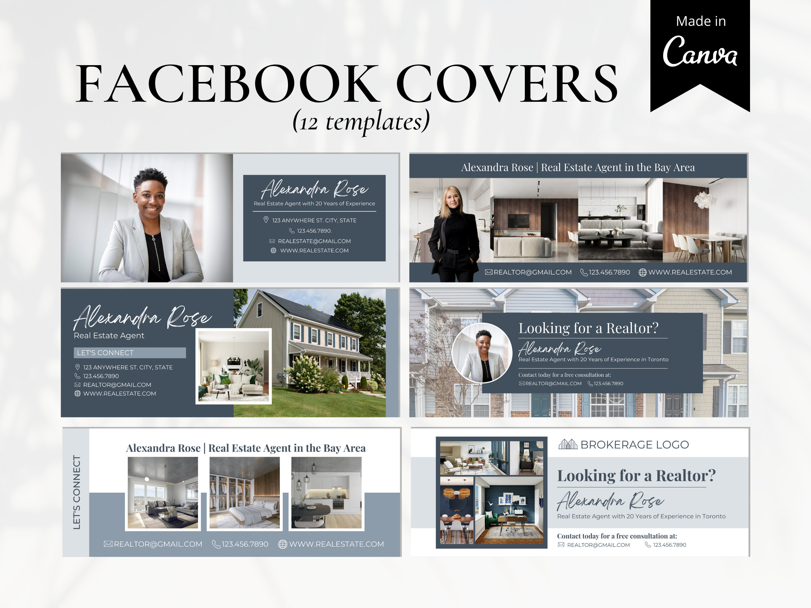 12 Real Estate Facebook Cover Banner Real Estate Marketing - Etsy