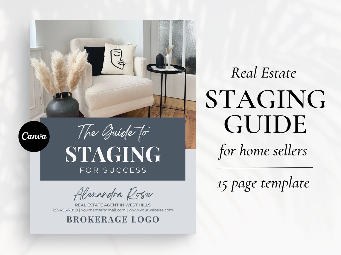 Real Estate Home Staging Guide Staging Checklist New Home - Etsy - Instagram Real Estate Home Staging