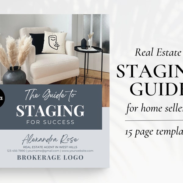 Guide du Home Staging immobilier, Liste de contrôle du Staging, Liste du Home Staging neuf, Présentation de la liste des agents immobiliers, Guide du vendeur, Marketing immobilier