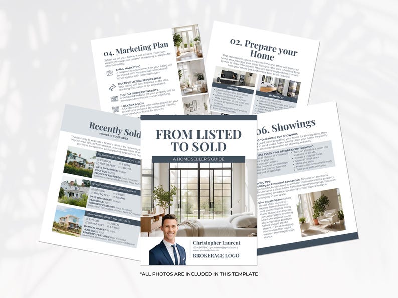 Real Estate Seller Guide Template, Home Sellers Guide, Realtor Listing ...