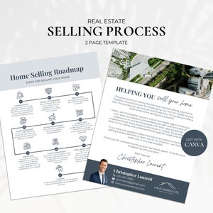Roadmap per venditori di immobili, volantino sul processo di vendita della casa, volantino per la ricerca di acquirenti per vendere la tua casa, guida alla vendita della casa, marketing immobiliare