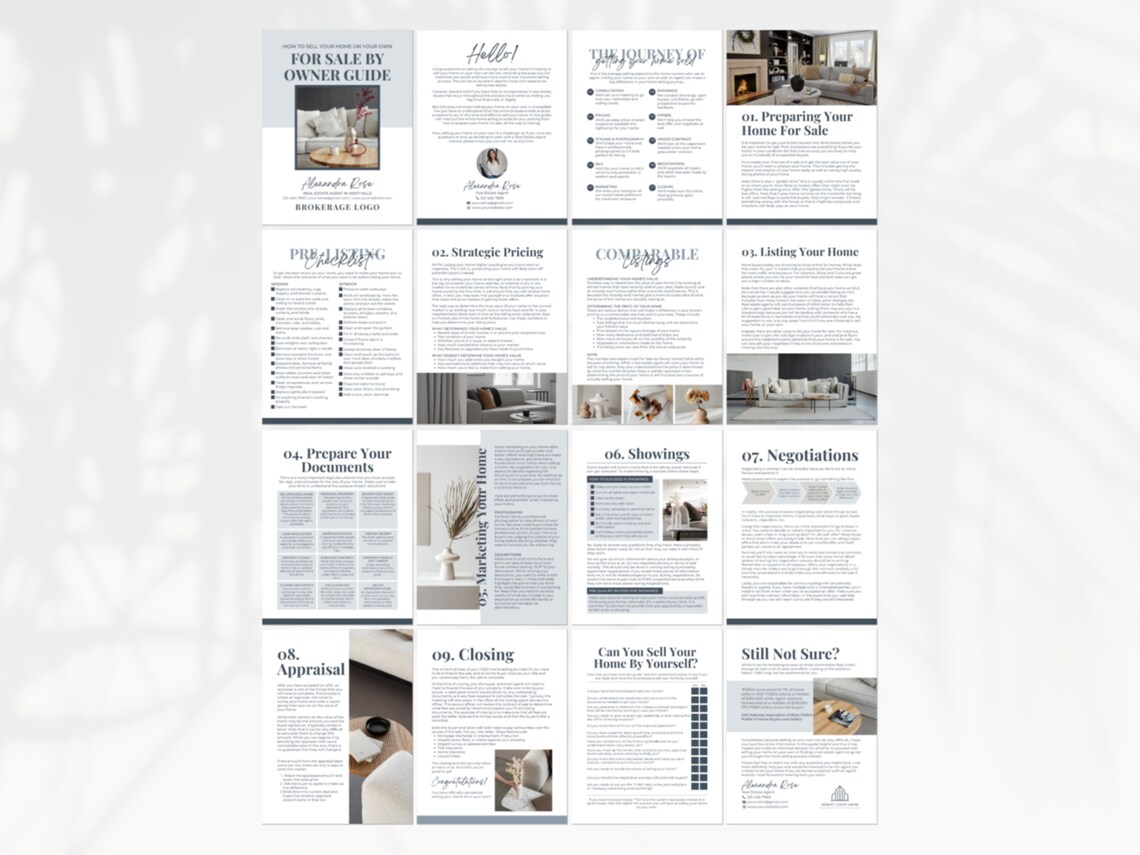 Real Estate FSBO Guide for Sale by Owner Guide Home Seller Etsy