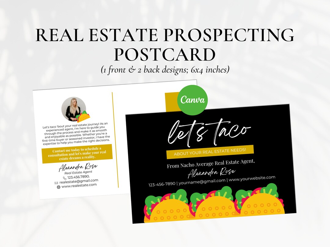 Realtor Prospecting Postcard, Cinco De Mayo Card, Real Estate Pop By