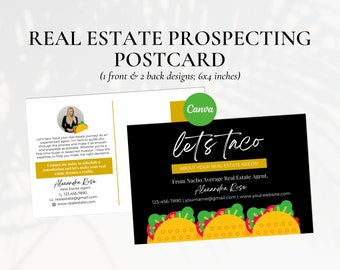 Realtor Prospecting Postcard, Cinco de Mayo Card, Real Estate Pop By, Real Estate Marketing Postcard Template, Realtor Farming Card