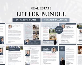 Real Estate Letter Bundle, Realtor Farming Letter, Realtor Prospecting Letter, Neighborhood Farming Letter, Real Estate Template