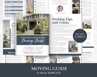 Moving Guide for Home Buyers and Sellers, Moving Checklist, Real Estate Guide, Real Estate Marketing, Seller Guide, Buyer Guide