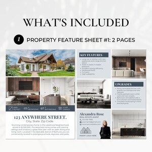 Real Estate Property Feature Sheet Bundle Realty Feature - Etsy