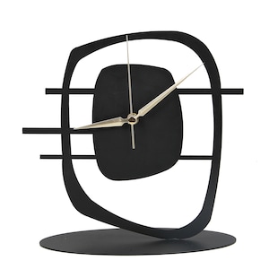 Desk Clock,  Modern Metal Black  Desk Shelf O&#39;clock , Modern Design, Great Decoration , Accessory, Gift/Present