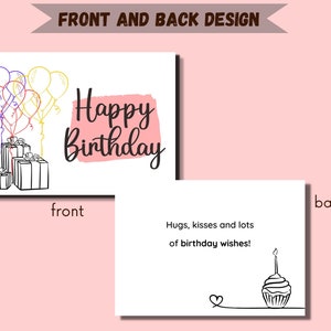 Printable Birthday Card Greeting Cards Printable Digital - Etsy