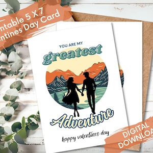 Carte de Saint-Valentin, cartes imprimables, téléchargement immédiat, carte-cadeau de la Saint-Valentin, carte de Saint-Valentin imprimable DIY