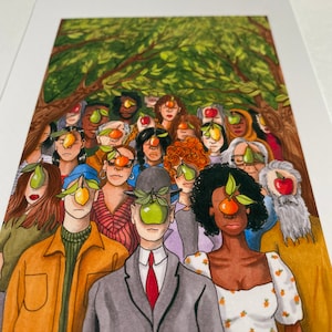 Art Print of Original, Marker Illustration: Sons and Daughters of Man - 5&quot;x7&quot; PRINT