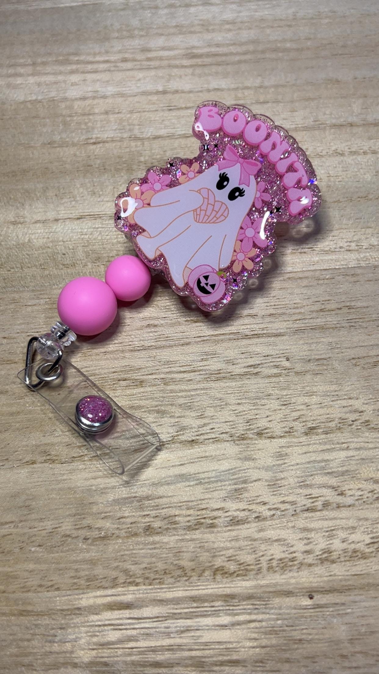 Pink Ghost Face Keychain - Etsy