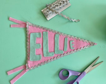 Custom name pennant