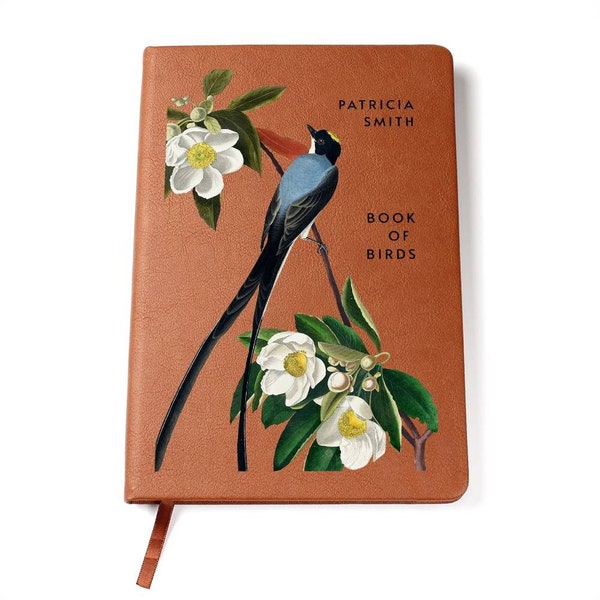 Personalized Vegan Leather Journal, Birth Watcher Gift, Thoughtful Gifts for Bird Watching Enthusiasts
