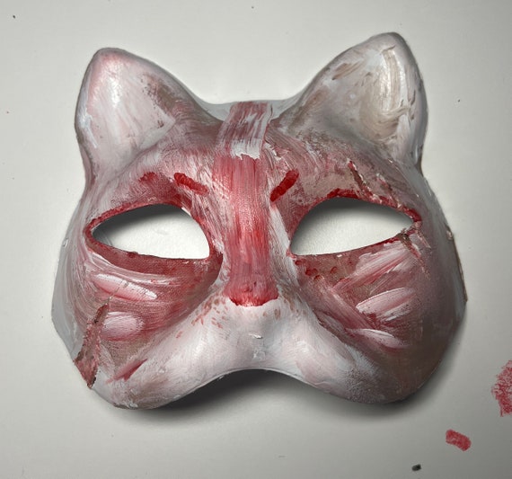 Kitsune Therian, Fox Therian, Cat Therian, Fake Blood/fake Scars, Mask for  Therian, Red, White, Brown, Quadarobics 