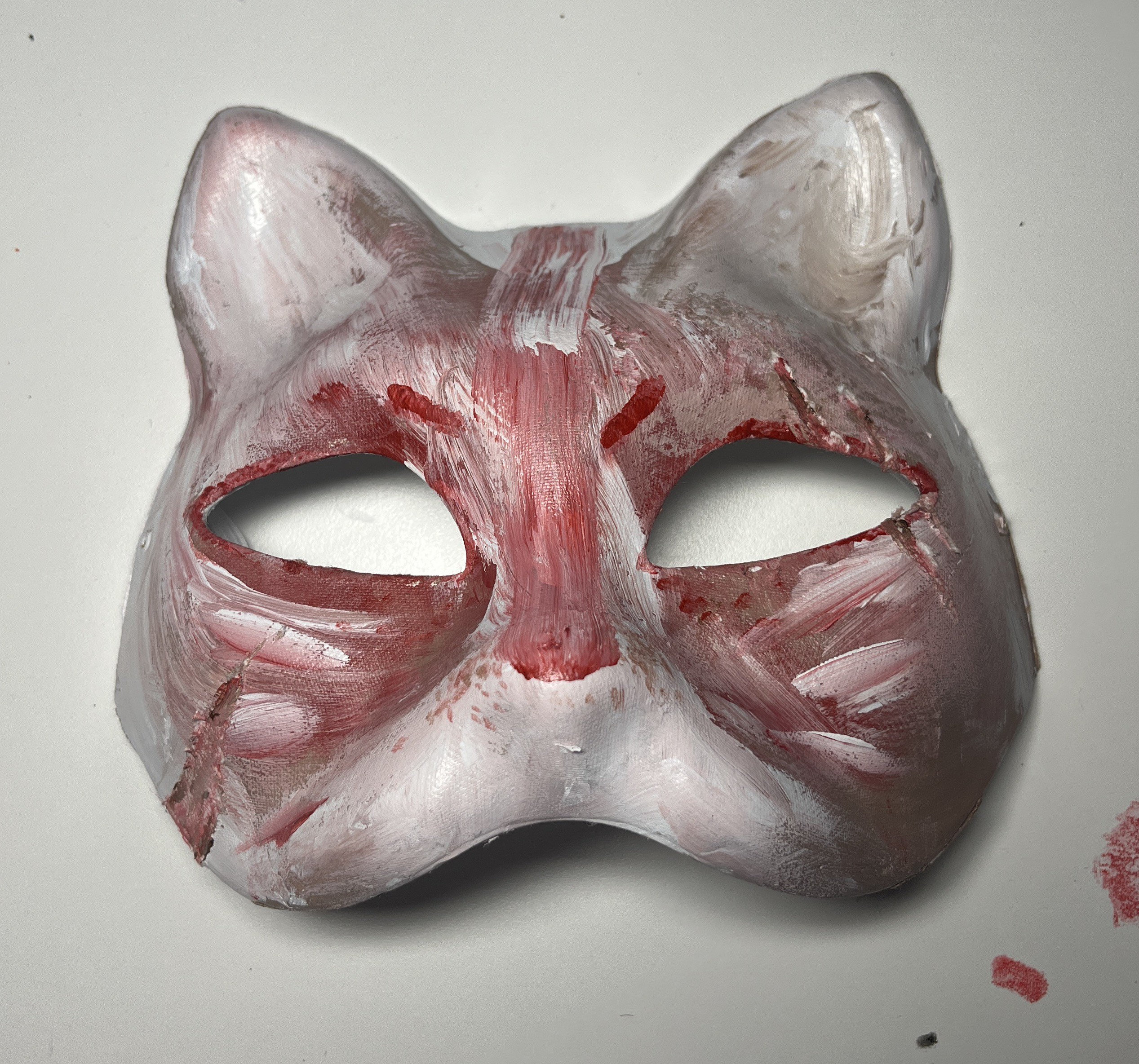 1 pcs blank fox mask Lovely Universal Creative Blank Therian Mask