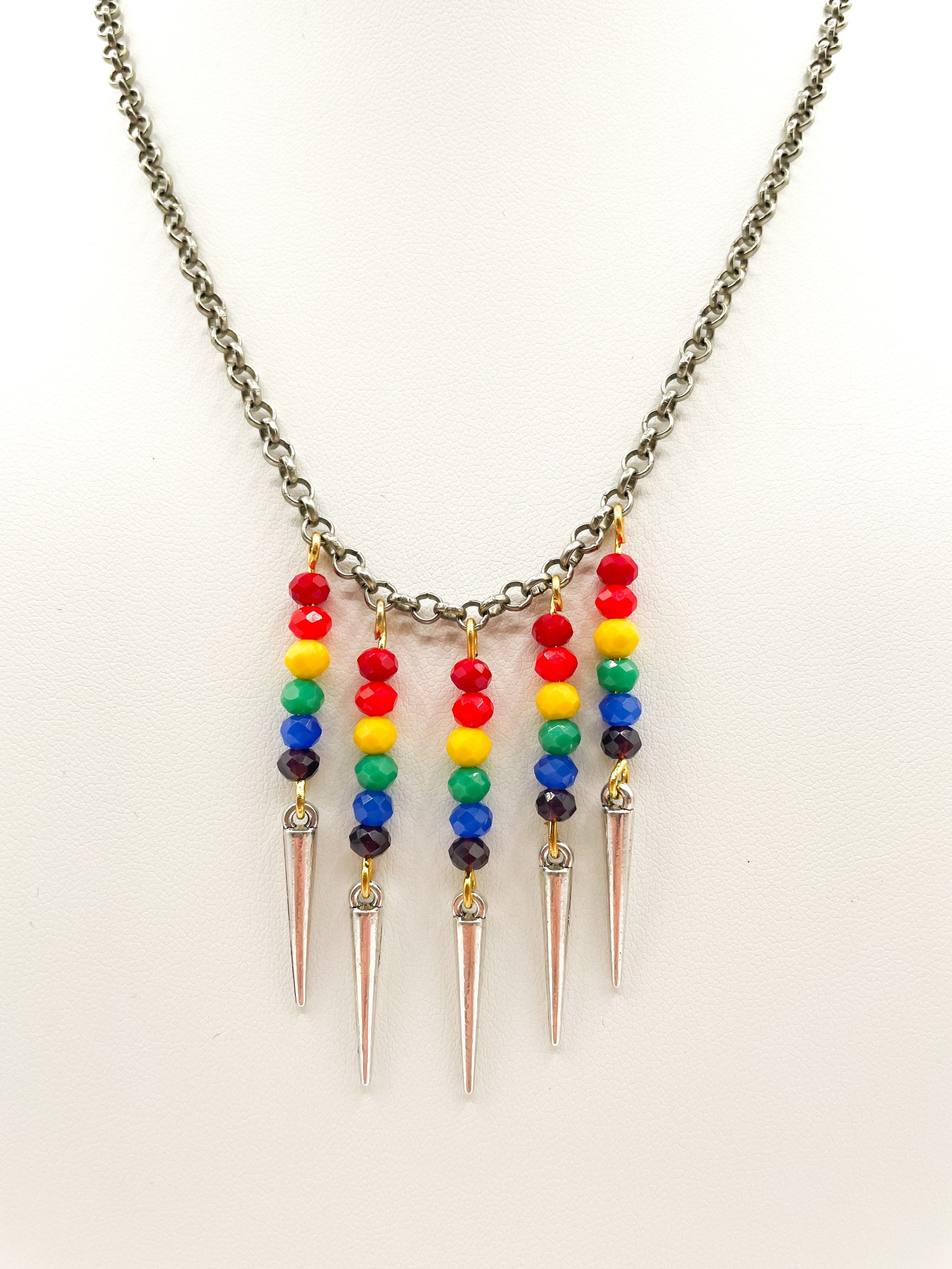 RAINBOW SPIKES CHAIN