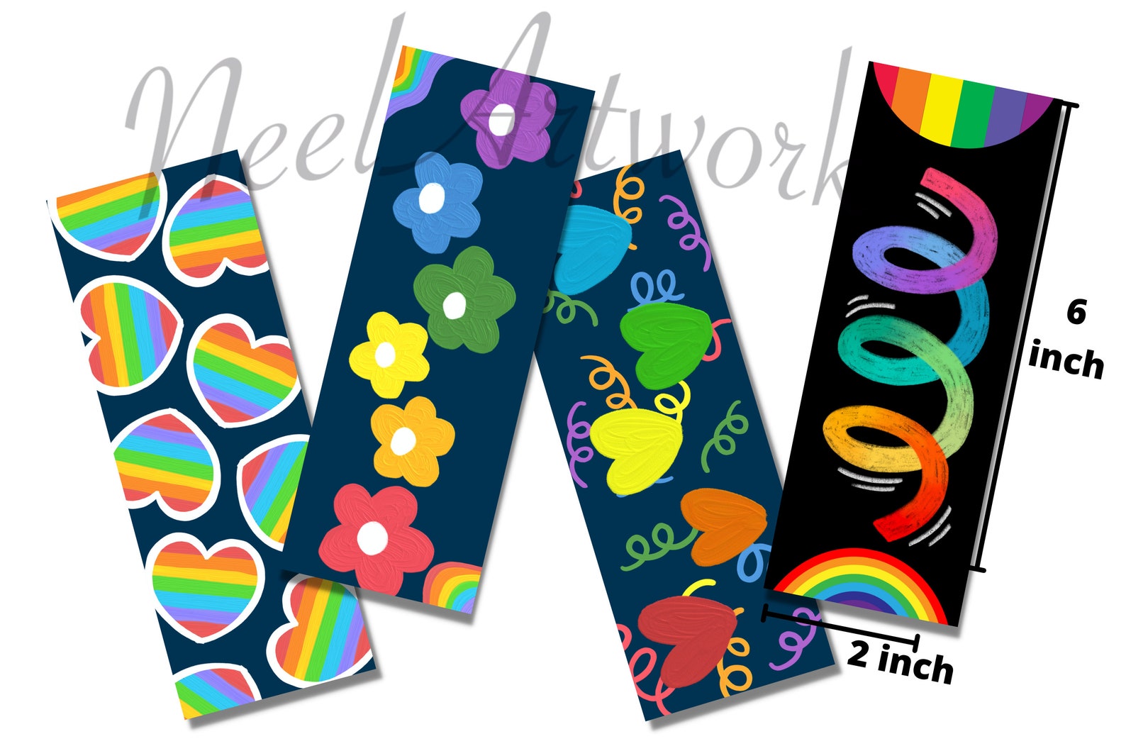 Queer LGBTQ Bookmarks Printable Rainbow Pride Bookmarks Etsy