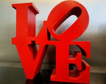 LOVE-Skulptur 3D gedruckt