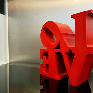 LOVE sculpture En impression 3D image 5