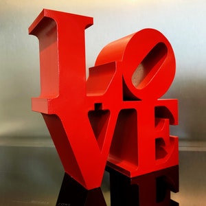 LOVE sculpture En impression 3D image 2