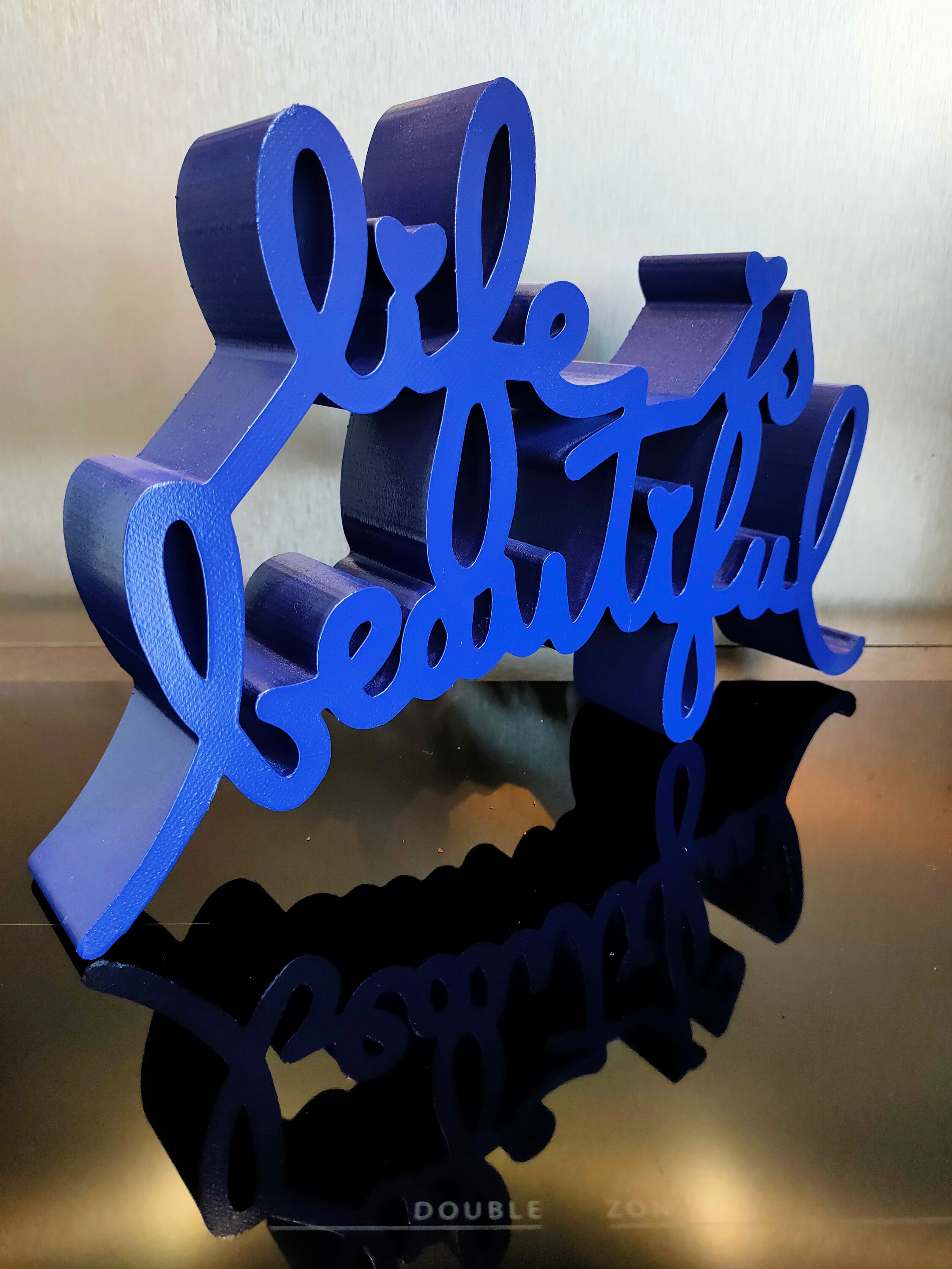 Life is Beautiful Sculpture 3D Printed Etsy