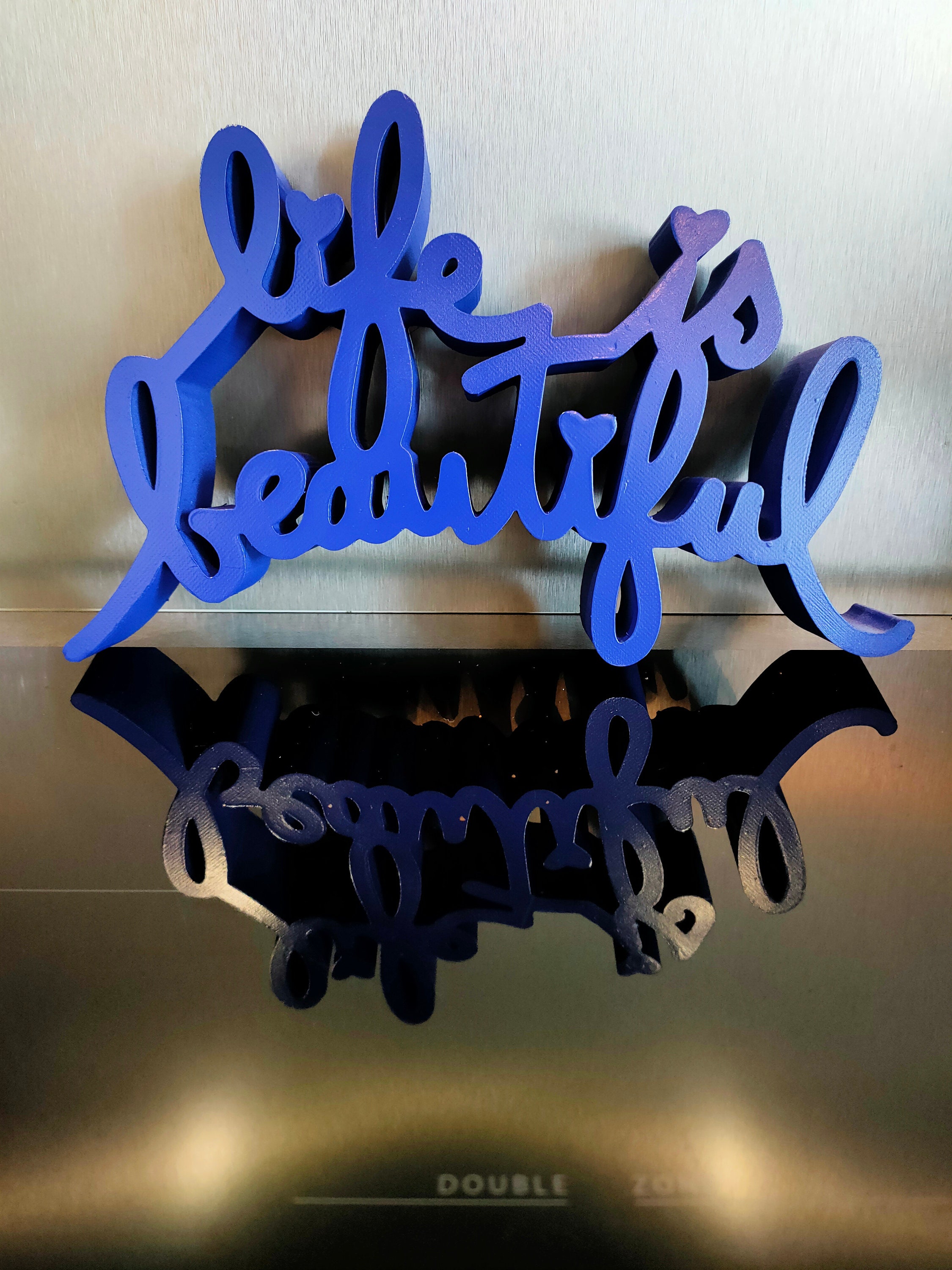 Life is Beautiful Sculpture 3D Printed Etsy