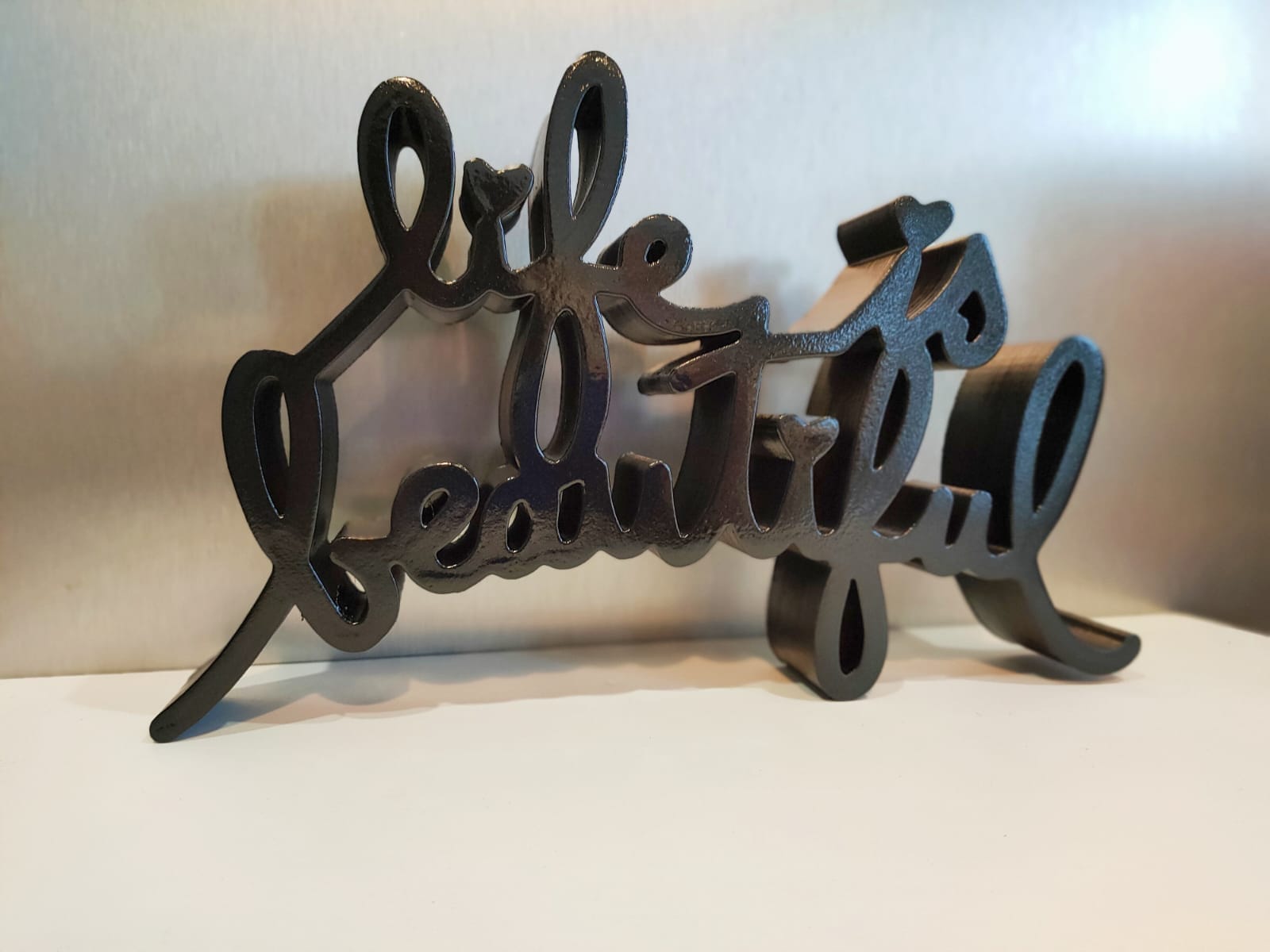 Life is Beautiful Sculpture 3D Printed Etsy