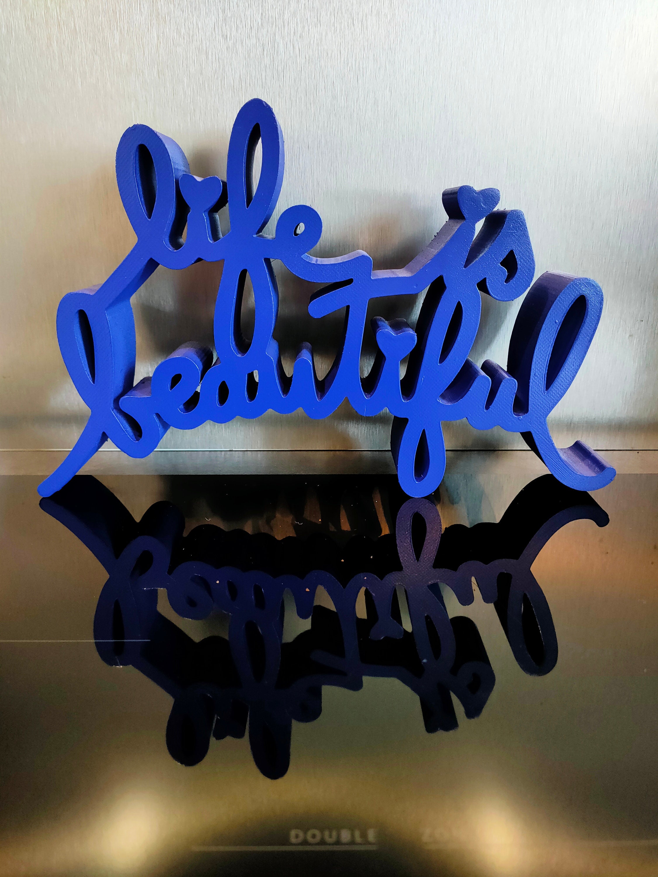 Life is Beautiful Sculpture 3D Printed Etsy