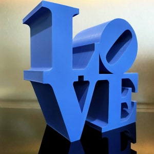 LOVE sculpture En impression 3D image 9