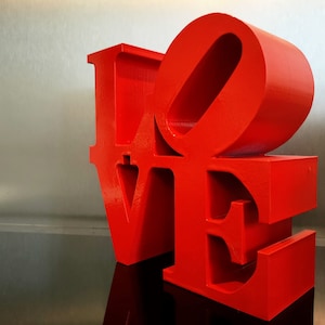 LOVE sculpture En impression 3D image 3