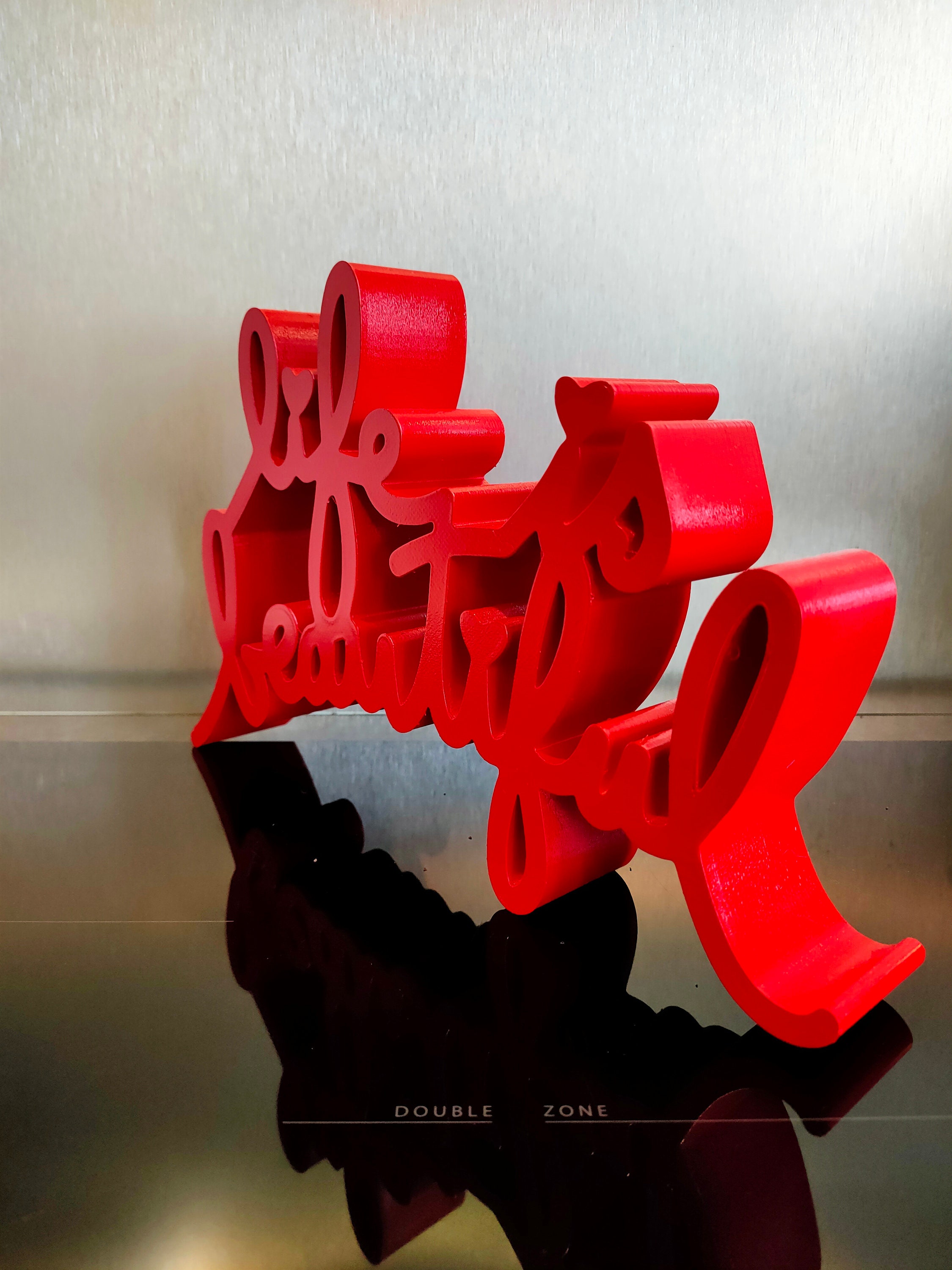 Life is Beautiful Sculpture 3D Printed Etsy