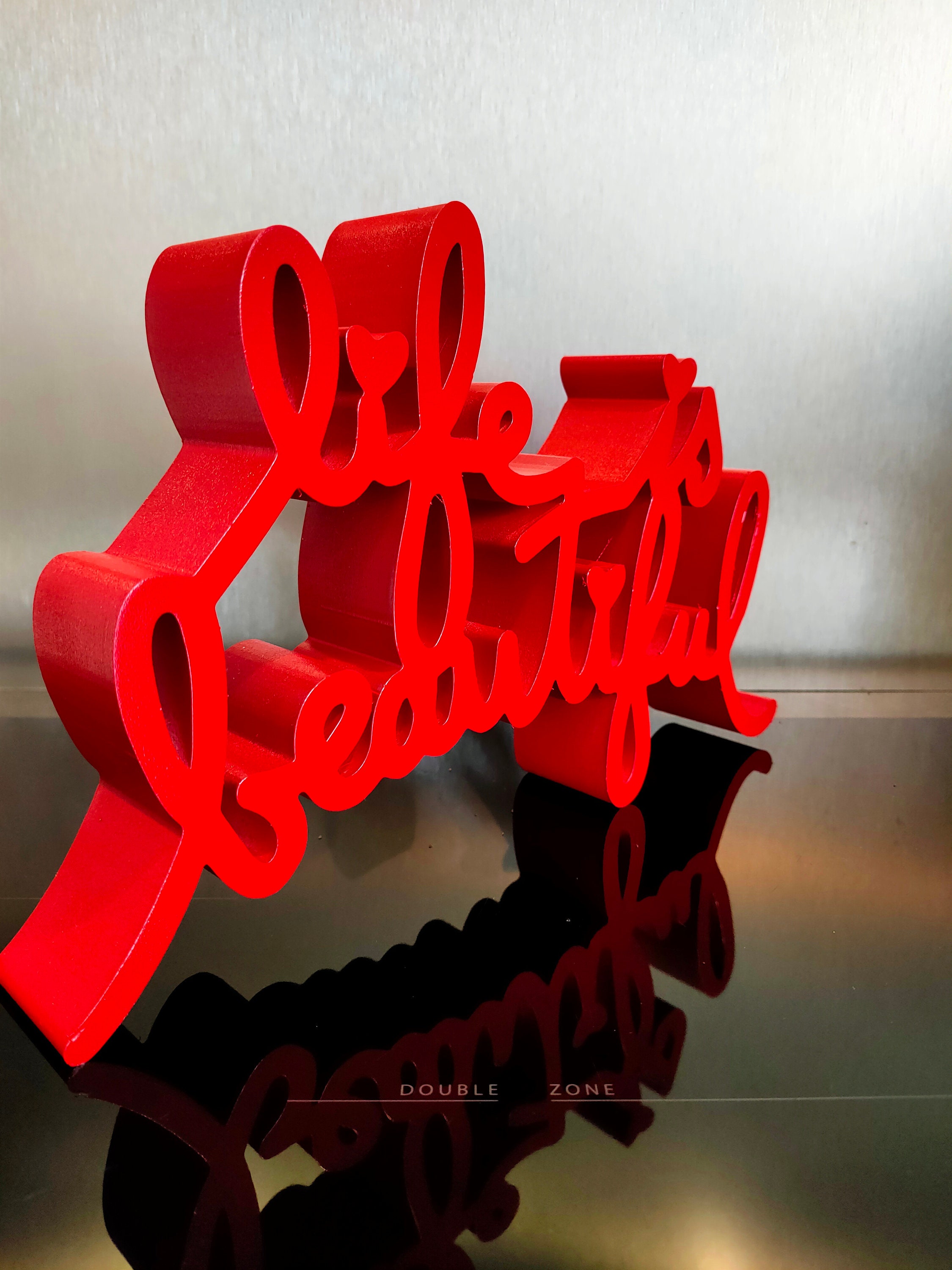 Life is Beautiful Sculpture 3D Printed Etsy