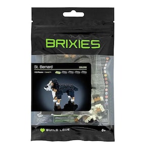 Brixies Schweizer Berner Sennenhund 3D, Klemmbausteine Ministeine, 113 Teile Konstruktionsbausatz, schweizerisch Tiere, Schweiz Souvenir