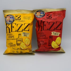 Chipsy KEZZ Słone słodkie BBQ chrupiąca przekąska Szwajcarskie specjały słone przekąski, Szwajcaria Chipsy Zweifel, prezent dla miłośników jedzenia Grillowanie