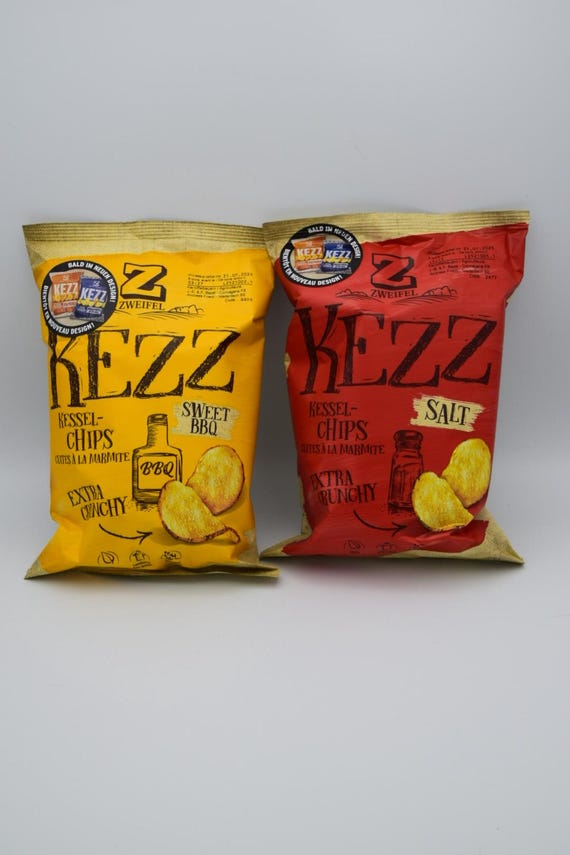 Chips KEZZ Salt Sweet BBQ Crunchy Snack Swiss Specialties Salty