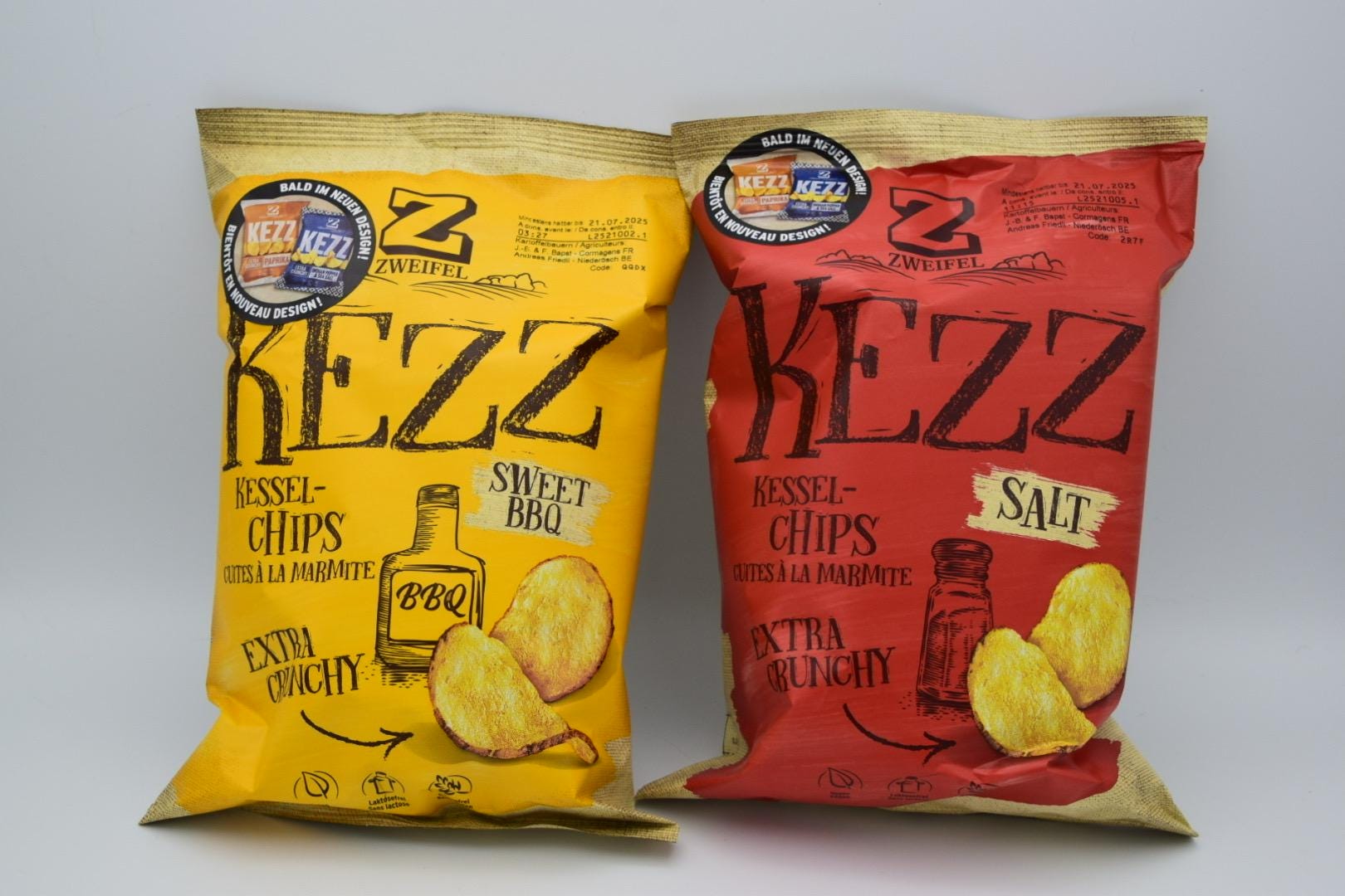 KEZZ Salt Sweet BBQ Crunchy Snack, Swiss Specialty, Salty Treat