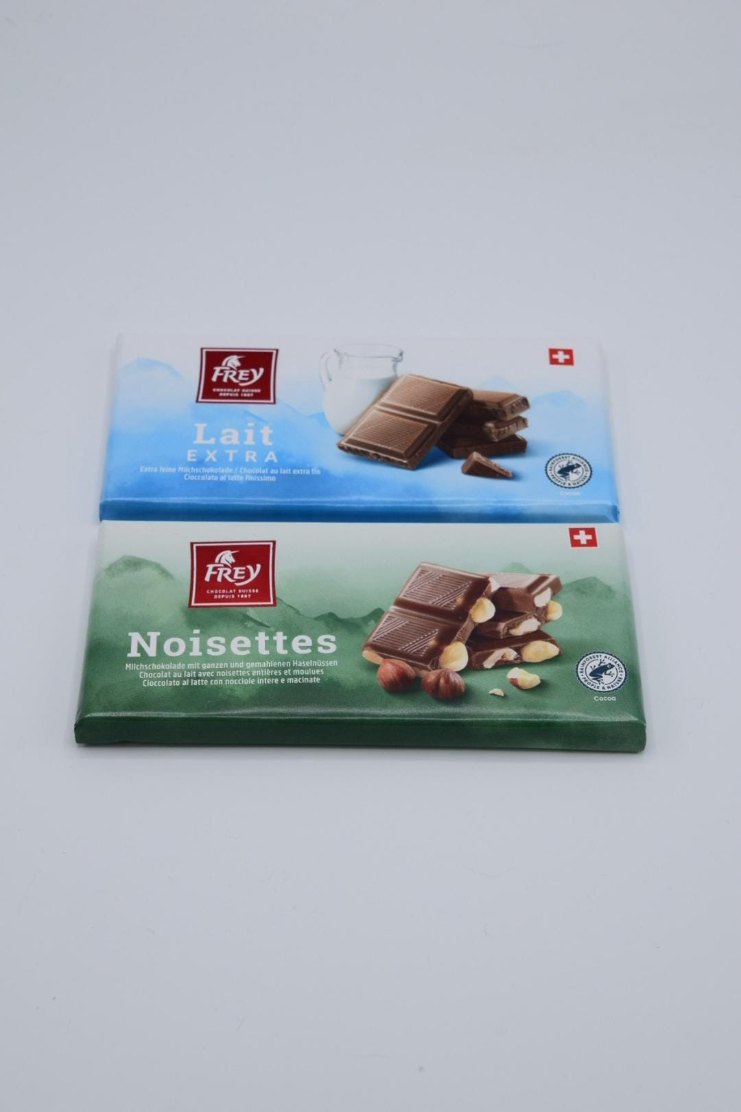 Frey Extra Milk Chocolate, Frey Noisettes, Typically Swiss, Swiss