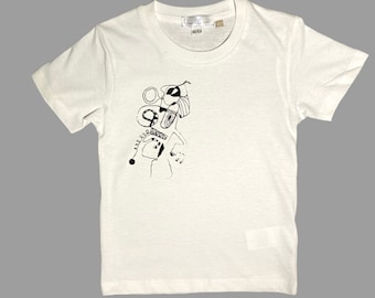 bio cotton T-shirt, screened print