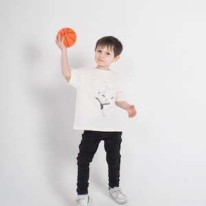 Organic cotton T-shirt kids WHITE COLOR with screen print