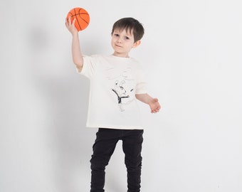 Organic cotton T-shirt kids WHITE COLOR with screen print