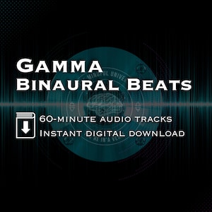 Gamma Binaural Beats for Focus, Cognitive Enhancement & Mental Clarity | Instant Download | FREE 528Hz Solfeggio Frequency