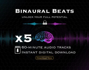 Coleção de Batidas Binaurais: Meditação | Delta, Theta, Alfa, Beta, Gama | Relaxamento, Concentração, Sono (Download Digital)