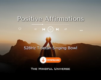 Positive Affirmations | 10-Minute Meditation with 528Hz Healing Frequency | Tibetan Bowl | 432Hz