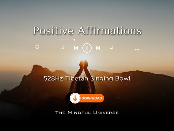 Positive Affirmations | 10-Minute Meditation with 528Hz Healing Frequency | Tibetan Bowl | 432Hz