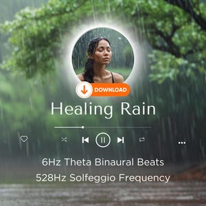 Theta Brainwave Binaural Beat | 6 Hz Frequency Meditation | Deep Relaxation & Healing | Instant Download