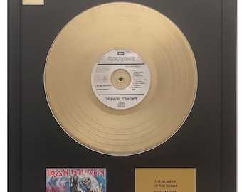IRON MAIDEN - The Number Of The Beast | Gold Record & CD Presentation