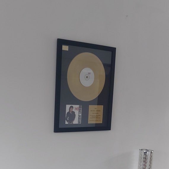 MICHAEL JACKSON - Bad | Gold Record & CD Presentation - Etsy