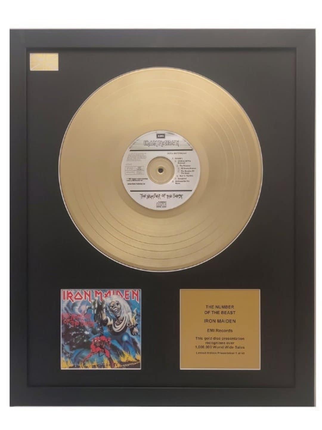 IRON MAIDEN - the Number of the Beast | Gold Record & CD 