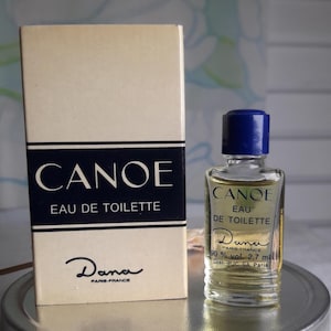 Rare Miniature de parfum pour collection vintage // Canoë de la Maison Dana // Années 40